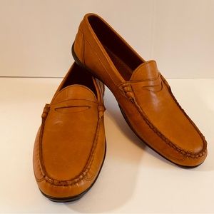 Allen Edmonds Route 100 Tan Driving Loafers 10
